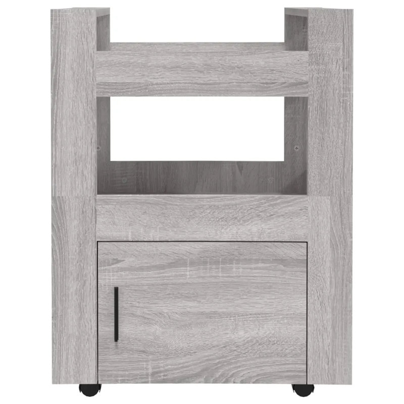 60 Cm Kitchen Trolley, Grey Sonoma