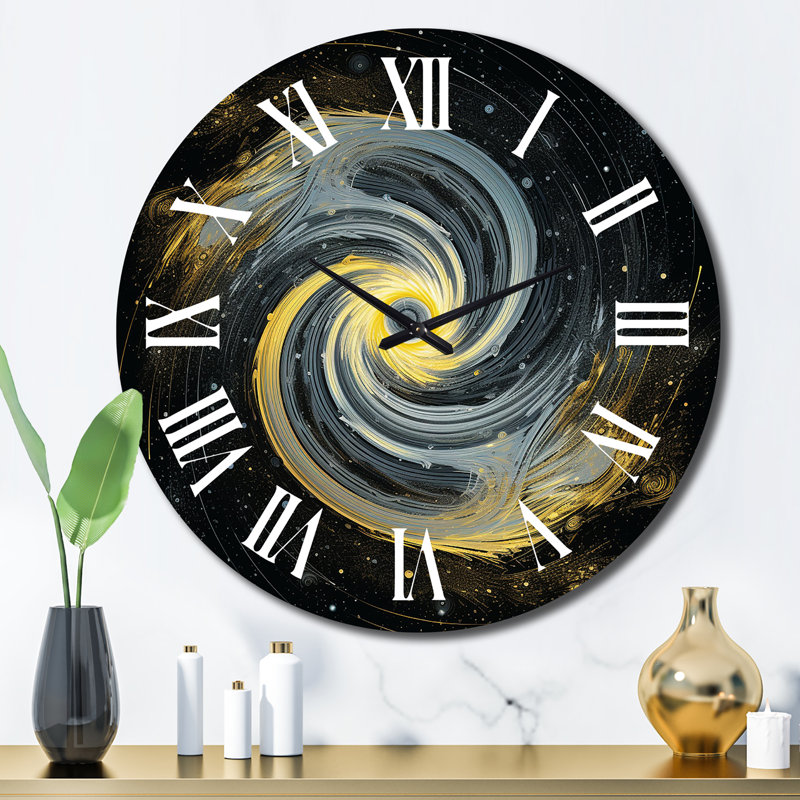Horloge murale en métal, Grand