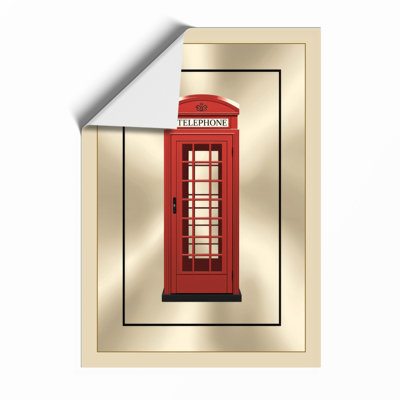British Telephone Box Minimalist - Print