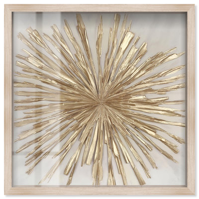 «Golden Zenith Shadowbox Print Elegant Nature Art» par Art Remedy