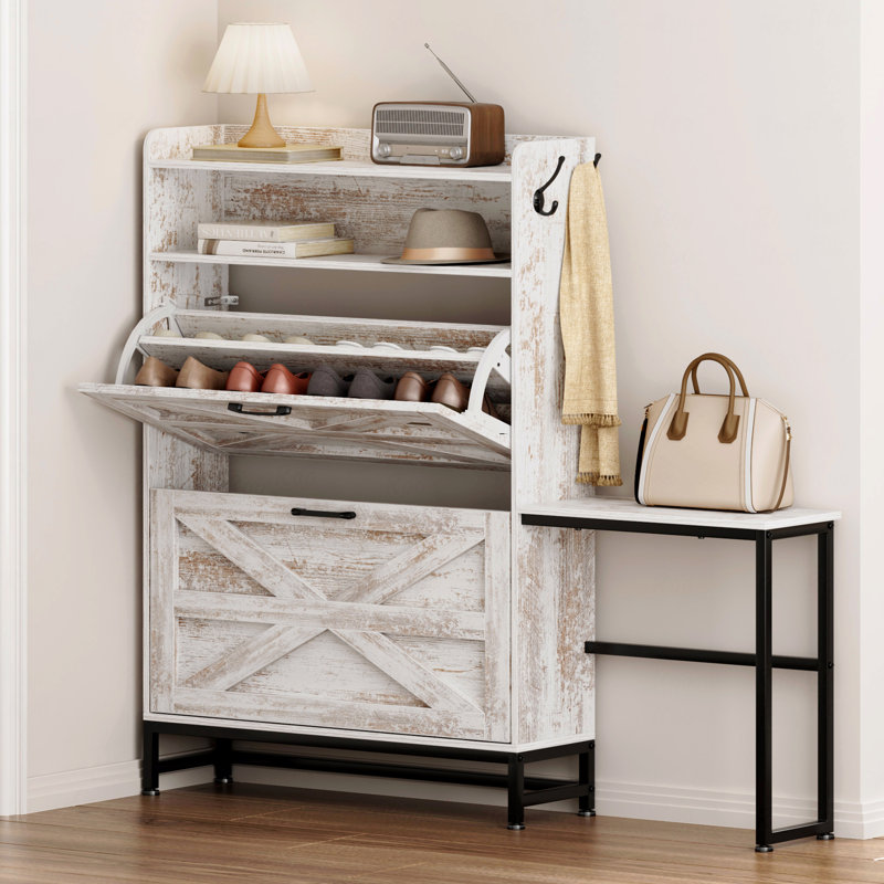 Armoire de rangement pour chaussures, armoire de rangement pour entrée de maison, armoire de rangement pour balcon d'entrée, étagère à chaussures de grande capacité
