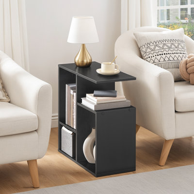 23.8" Tall Narrow End Table with Charging Station