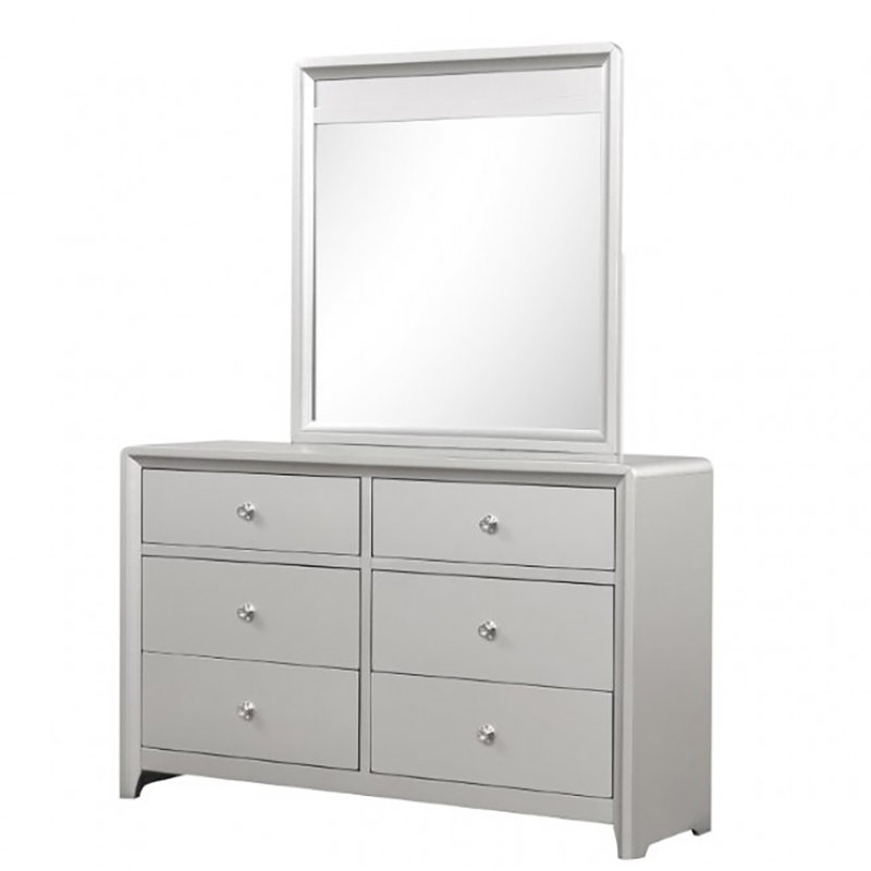 Commode 6 tiroirs avec miroir Edmondfon
