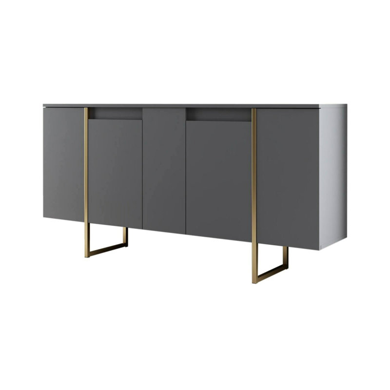 Aanayah 160cm Sideboard, Anthracite/Gold