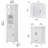 Edion Double Bathroom Vanity with Ceramic Top-1071815903