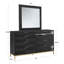 Commode double 8 tiroirs avec miroir Leshia