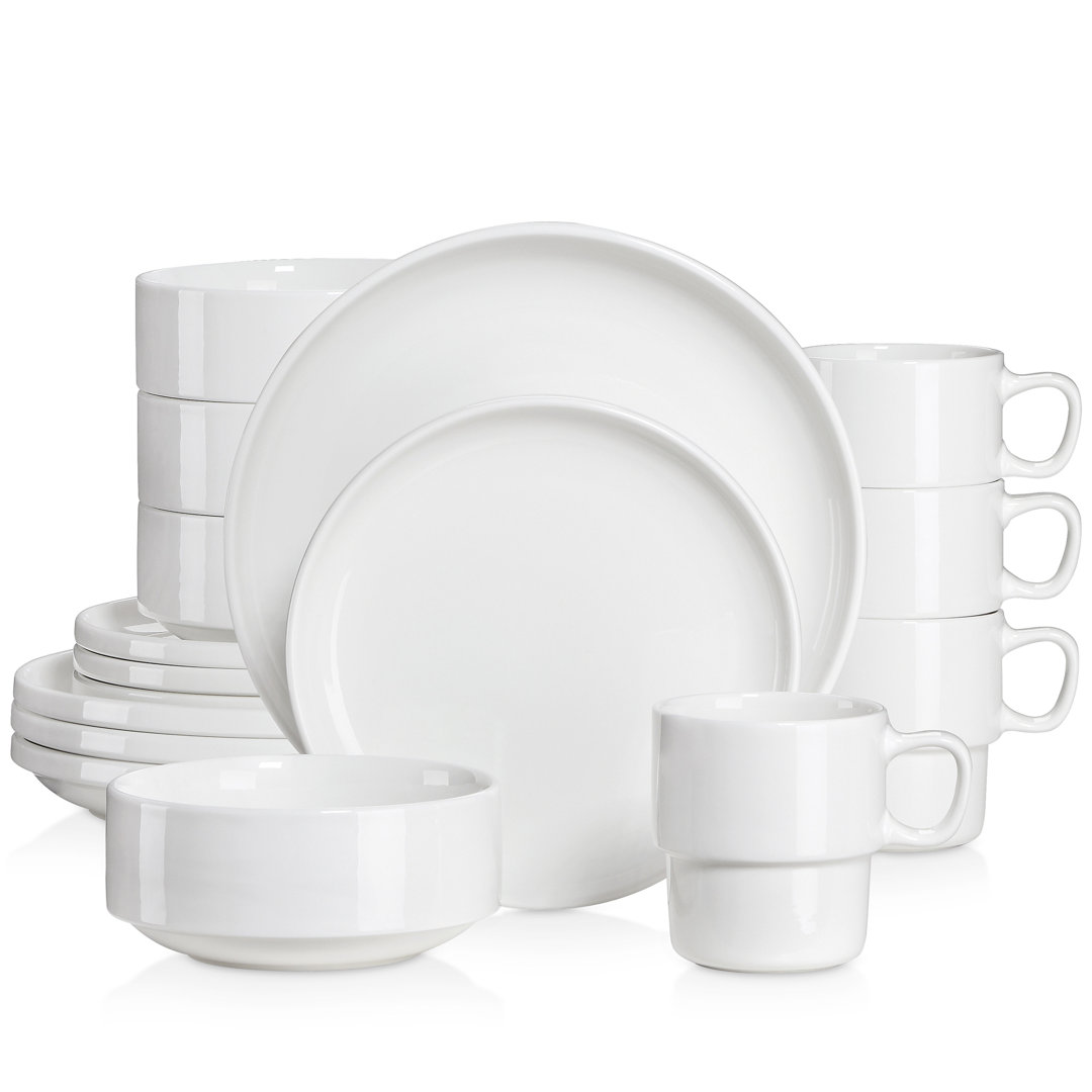 Masquerade 16 Piece Dinnerware Set Service for 4 (Set of 16) LOVECASA 