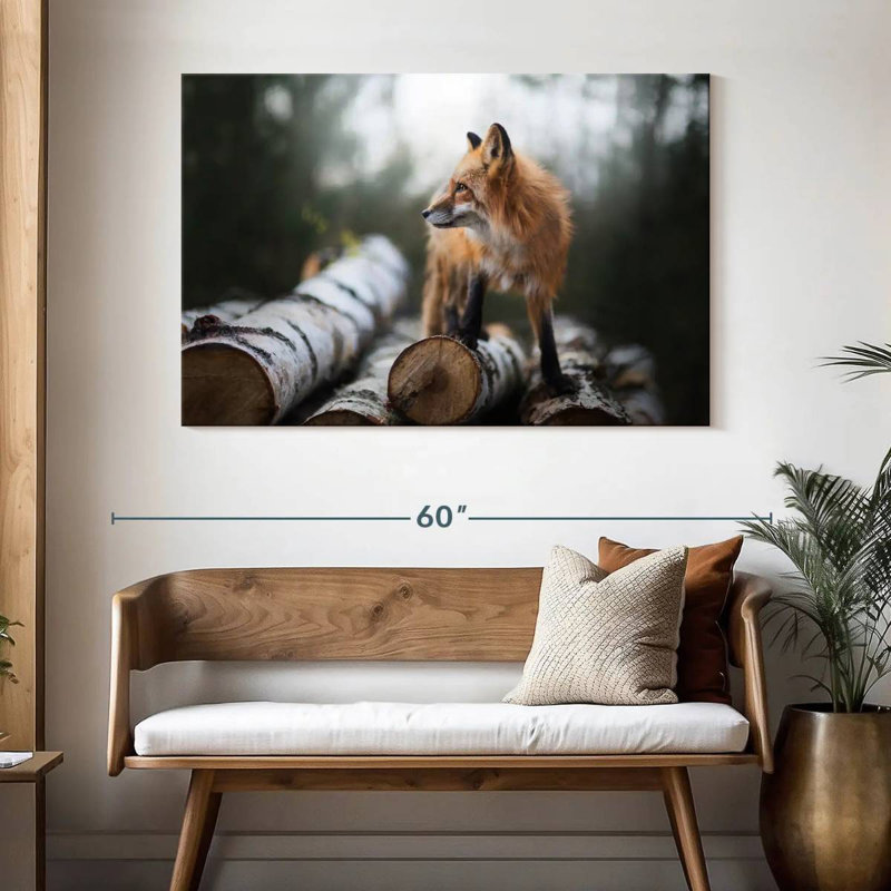 Handsome Fox, 32" H x 48" W