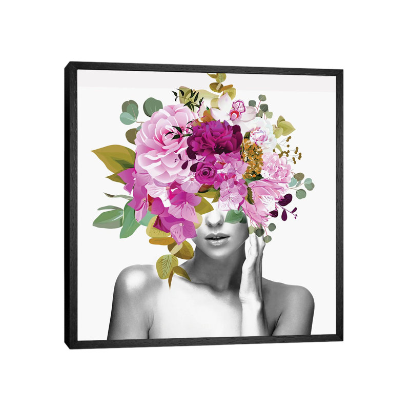 Linked In Time I by Irena Orlov - Floater Frame Print on Canvas, Black Framed