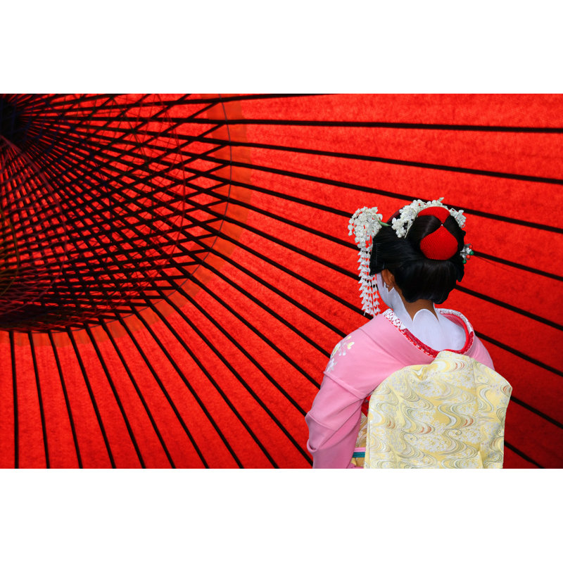 Japanese Girl - Wrapped Canvas Print, 30cm H x 46cm W x 3.8cm D