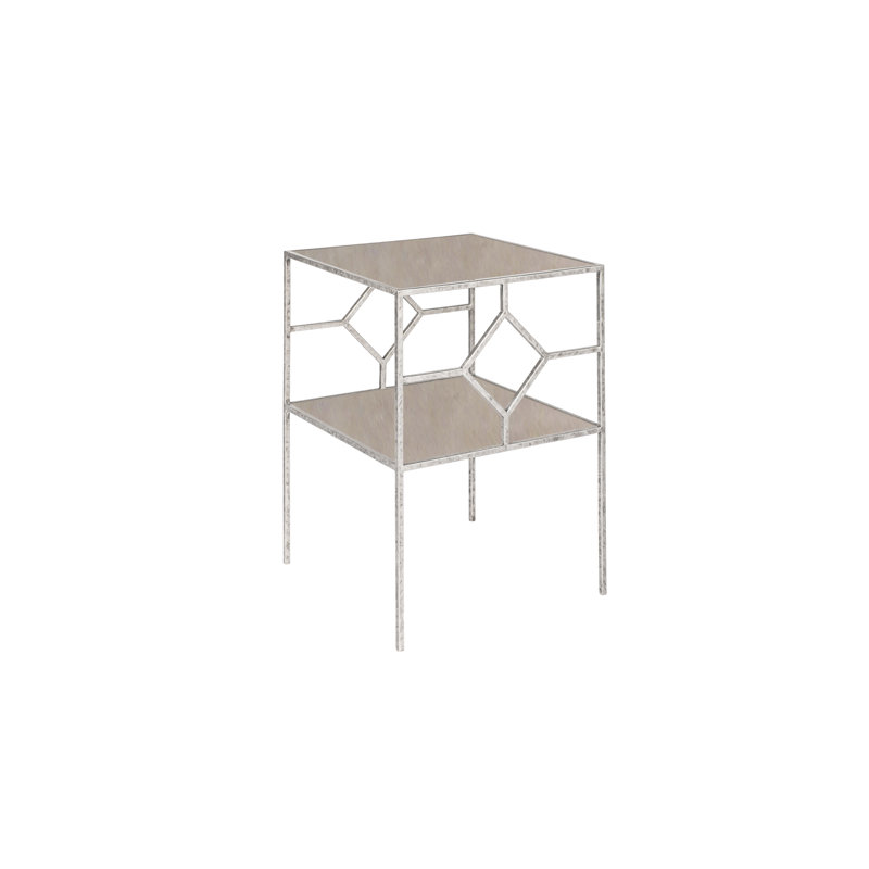 Birmingham End Table, Lite Travertine