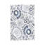 Blue Floral Fun by Leah Straatsma - Wrapped Canvas Gallery-Wrapped Canvas Giclée-2125120934