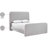 Fira Daliah Linen Textured Fabric Upholstered Bed-2026383486-2026383480