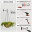 Crochets pour plantes 2Pack Support à plante suspendu 6Inch