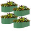 Ensemble de 4 lits de jardin surélevés galvanisés - boîte à fleurs de 8 x 4 x 2 pi pour légumes, fleurs, boîte de jardin résistante à la rouille, lits surélevés faciles à assembler, jardinières durables pour plantes d'extérieur, vert