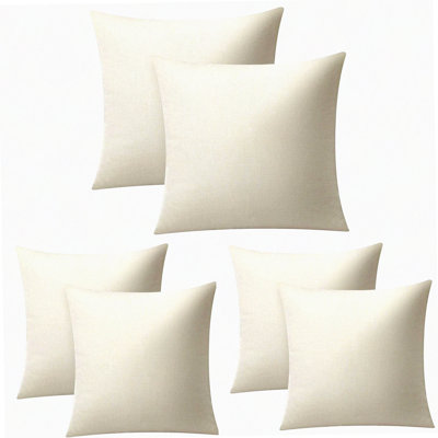 Luxe Linen Sublimation Pillow Covers - Set of 6, Blank Throw Pillow Cases for HTV Heat Transfer Vinyl - Bulk Pack