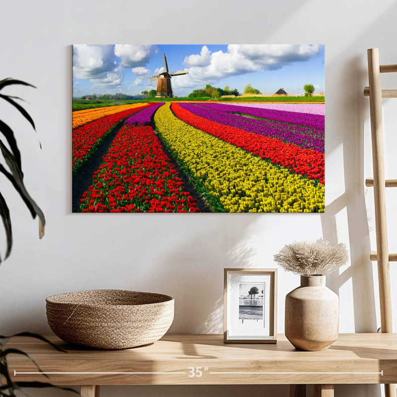 Ferme de tulipes pittoresque Alvord, H 16 po x l 24 po