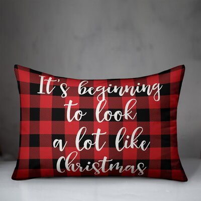 it's Beginning to Look a Lot Like Christmas in Buffalo Check Plaid Lumbar Pillow -  Designs Direct Creative Group, 5213-AS