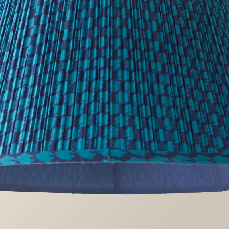 Hildegund 25cm H Cotton Empire Lamp Shade ( Slip-On ), Blue