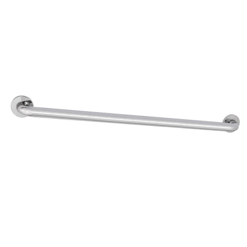 Kingston Brass Meridian 1-1/4 Inch O.D Grab Bar, 2.81" H x 32.81" L, Polished Chrome