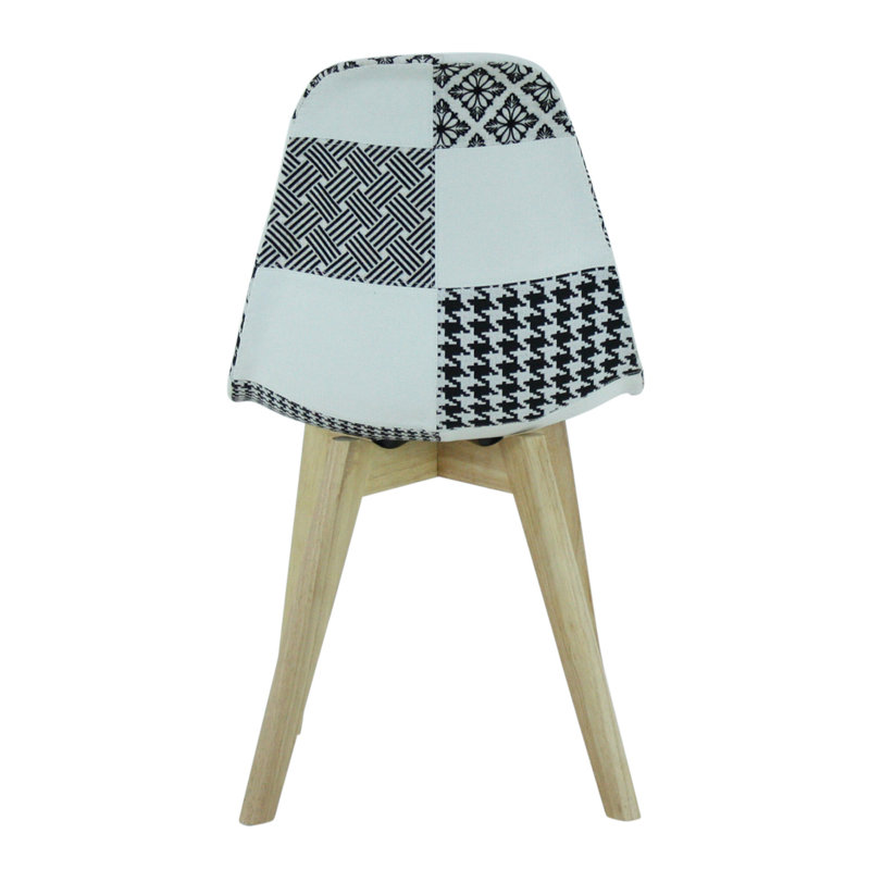 Greenough Side Chair in Black/White, 4