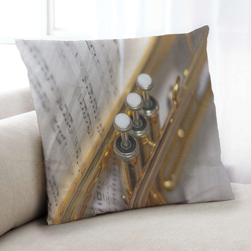 Coussin musical Music Trumpet 7, Microsuède