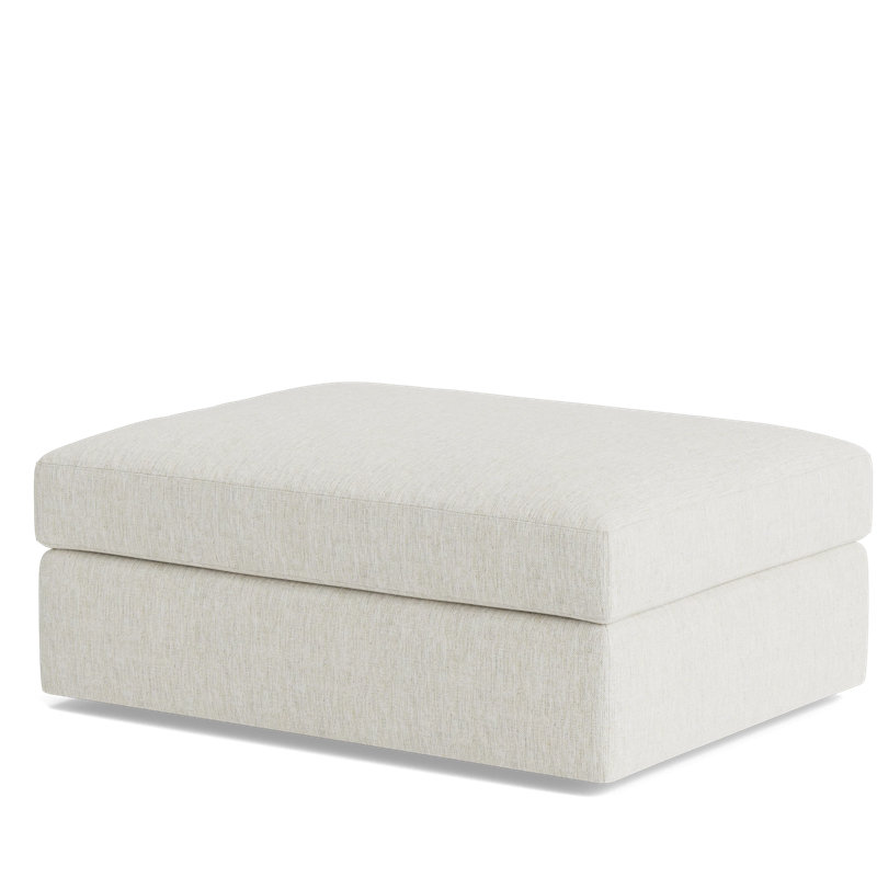 The OG Ottoman, Performance Weave - Snow