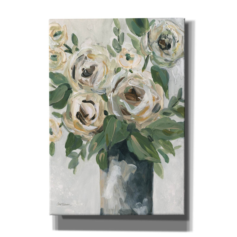 Profondeur florale par Carol Robinson, H 26 po x l 18 po x P 0,75 po