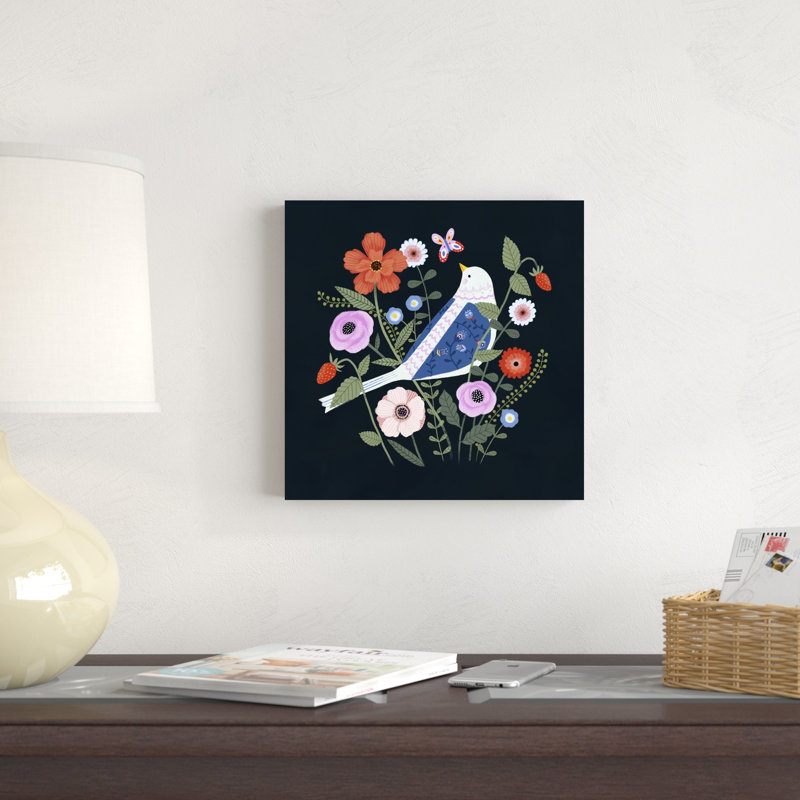 Folk Garden I, H 12 po x l 12 po x P 1,25 po