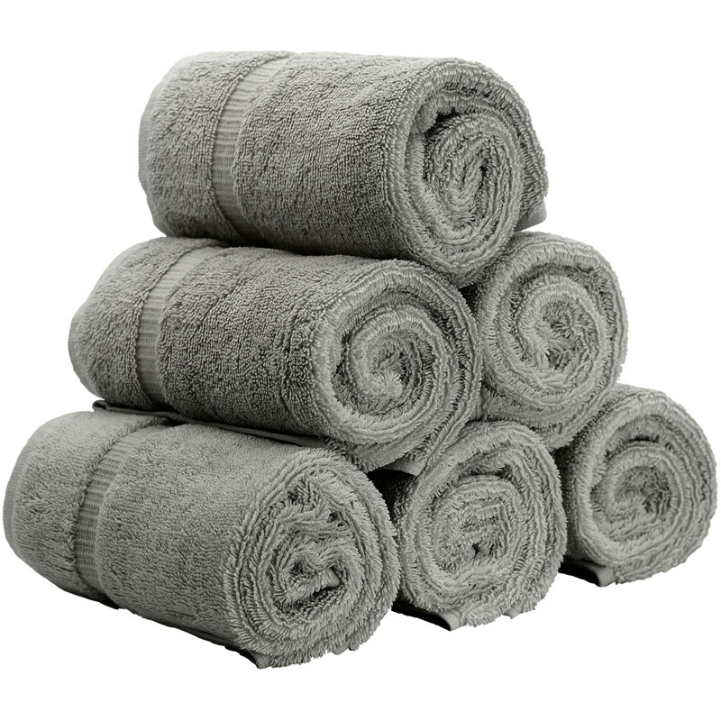 Super Plush Hand Towel, Gray