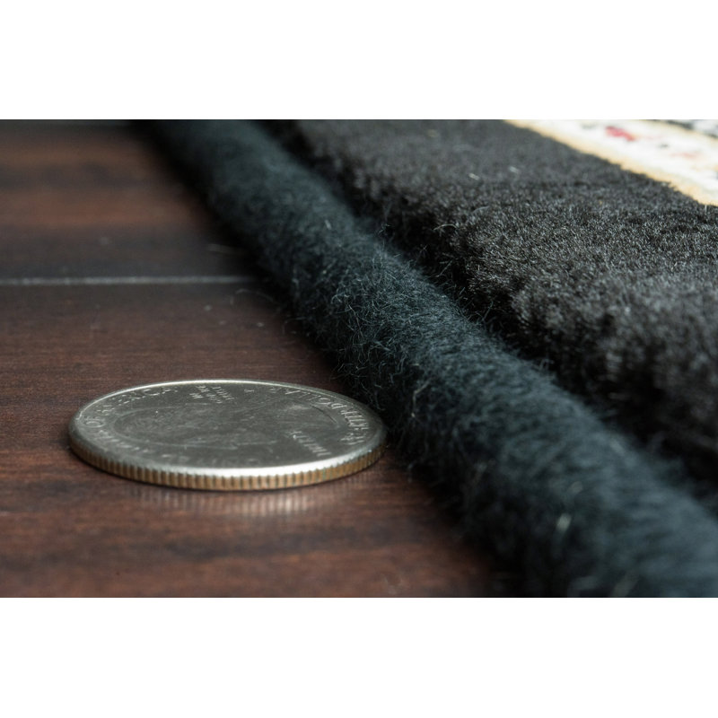 Tapis crème/gris Attell, Rond 5 pi 3 po