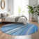 Premium Machine Washable Cerrito AMF585 Blue Rug