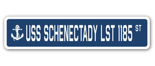 Plaque de rue Schenectady Lst 1185 en plastique robuste 4 po x 18 po