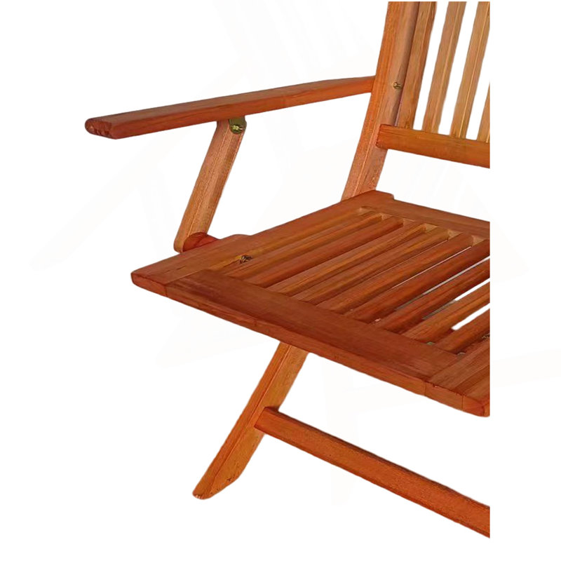 Ensemble de salle à manger pliable pour patio, 4 chaises pliantes, intérieur et extérieur universel, teck