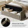 Aristides Modern 59.4" Wide Storage Bench with Two Pillows
