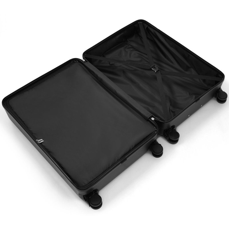 Ensemble de bagage 3 pièces, valises durables en ABS léger avec roues pivotantes et serrure TSA, bagages de cabine et bagages de cabine (20 po / 24 po / 28 po)