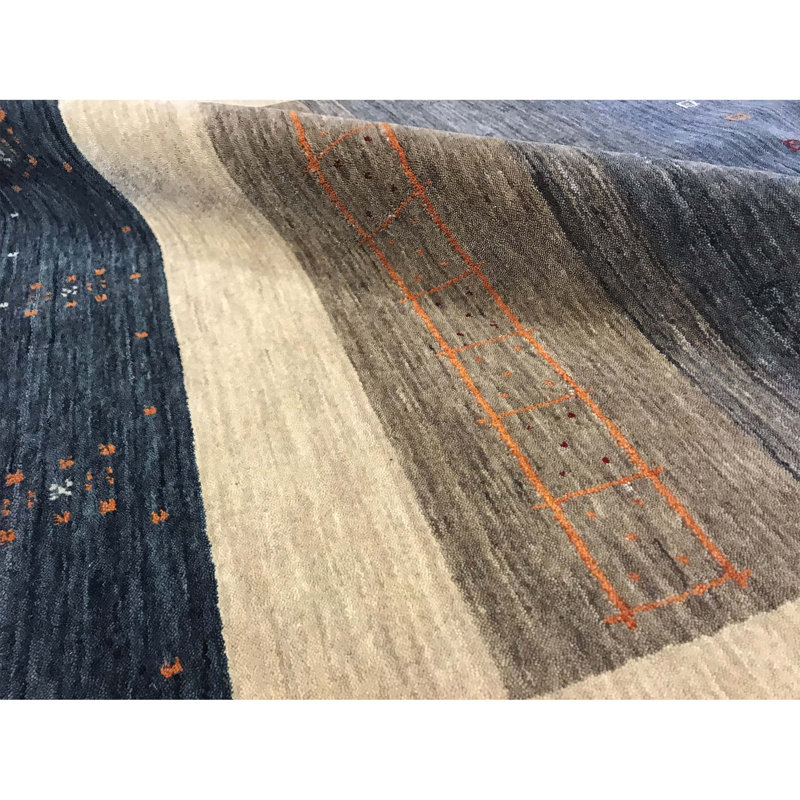 Wool Striped Area Rug