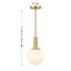 Luminaire suspendu 1 lumière Edmiston-1368676237