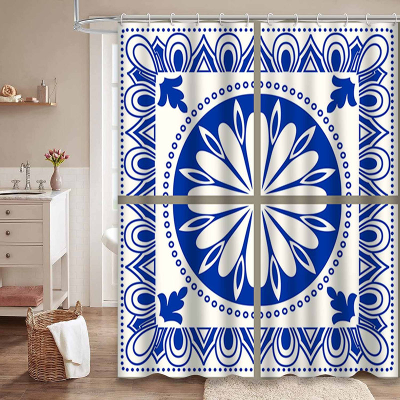 Rideau de douche Tile, 72" L x 84" W