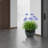 3 Pieces Ceramic Flowerpot, Modern Planter For Patio, Garden Or Windowsills-190872152