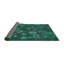 Vert géométrique/Tapis décoratif blanc Richeson-1794853400
