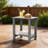 Outdoor Side Table Adirondack Tables Weather Resistant Patio Table Plastic Outdoor End Tables（Set Of Two）-117549638