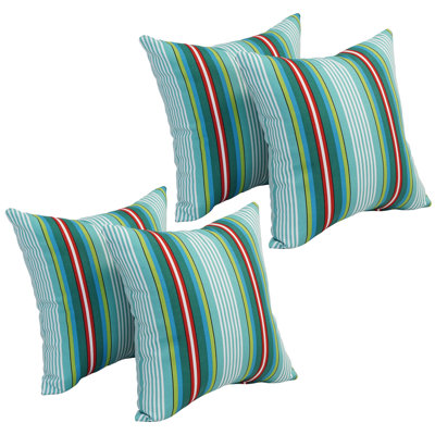 Outdoor Cushion Collection Striped Outdoor Reversible Throw Pillow