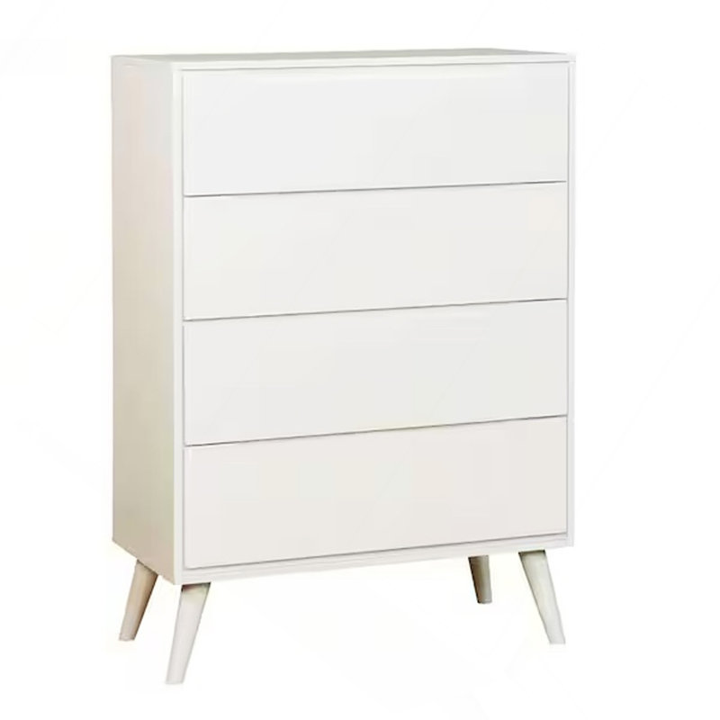 Commode moderne Mid-Century, Blanc