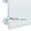 Cadre de porte / enseigne de porte en acrylique transparent avec ventouses l 8,5 po x H 11 po, paquet de 2
