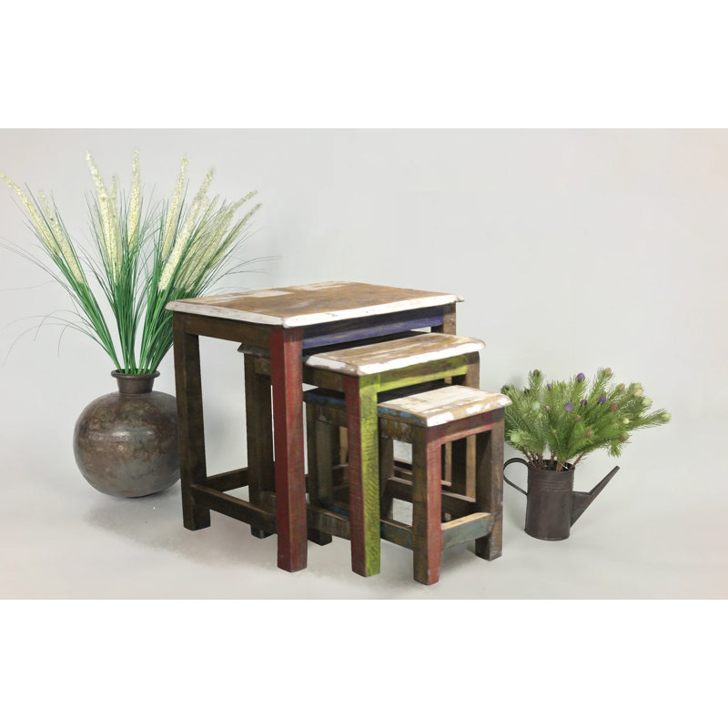 Abbara Solid Wood Nesting Tables