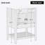 Lavabo de salle de bain moderne élégant en céramique 24 po avec tablette ouverte de style cadre en bois massif (ancien sku: N725P170597B)-39285590