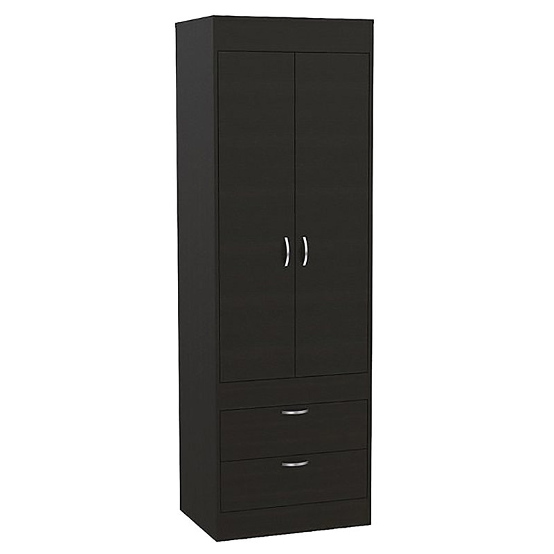 Armoire 2 tiroirs, Noir