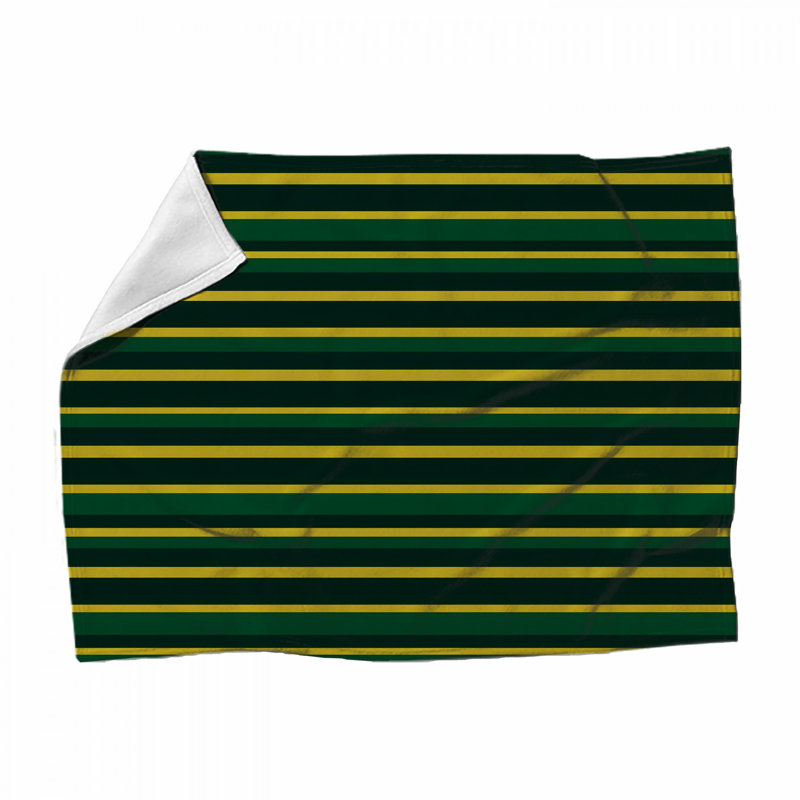 Stripes Fleece Throw Blanket - Pattern Throws for Sofas or Beds, 68in W x 80in H