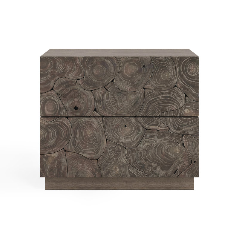 Calavaras 2 - Drawer Nightstand, Smoked Truffle